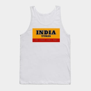 Vintage India Tyres sign Tank Top